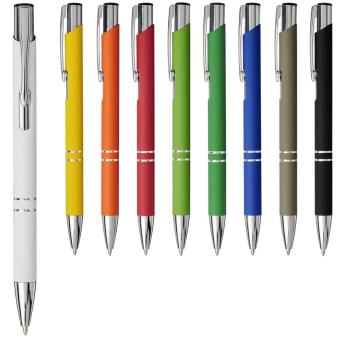 Moneta soft touch ballpoint pen White