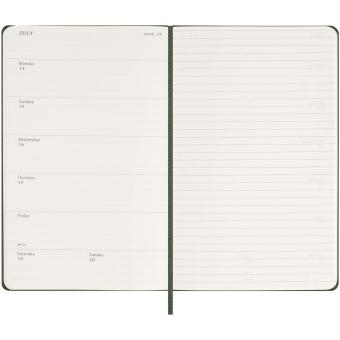 Moleskine hard cover 12 month weekly L planner Olive