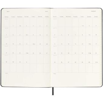 Moleskine hard cover 12 month L weekly planner vertical Black