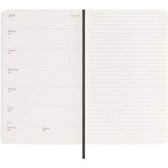 Moleskine soft cover 12 month weekly L planner Black