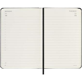 Moleskine hard cover 12 month PK daily planner Black