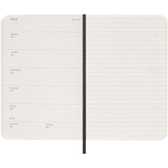 Moleskine Softcover 12 Monate Wochenkalender, Pocket-Format Schwarz