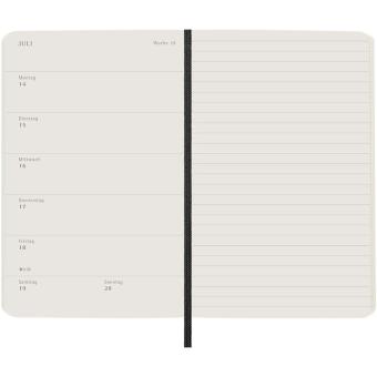 Moleskine Softcover 12 Monate Wochenkalender, Pocket-Format – Deutsch Schwarz