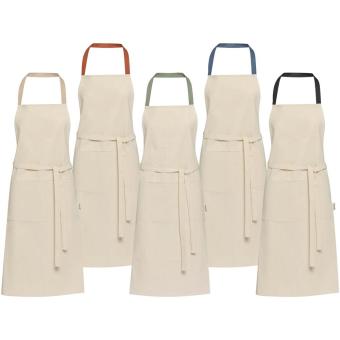 Nia 200 g/m² recycled cotton apron Black