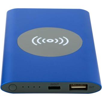 Juice 4000 mAh Typ-C kabellose Powerbank aus recyceltem Aluminium Royalblau