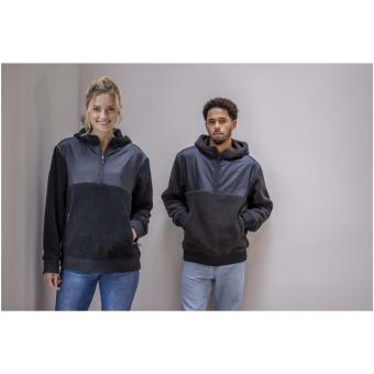 Evans Sherpa Fleecepullover Half-Zip Unisex, schwarz Schwarz | XXS