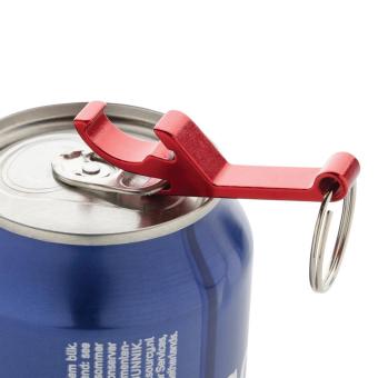 XD Collection RCS recycled aluminum bottle and can opener Red