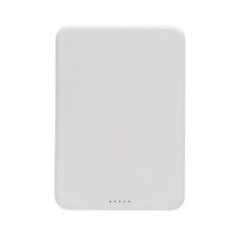 XD Collection Magnetix RCS recycled plastic 5000 mah magnetic powerbank White