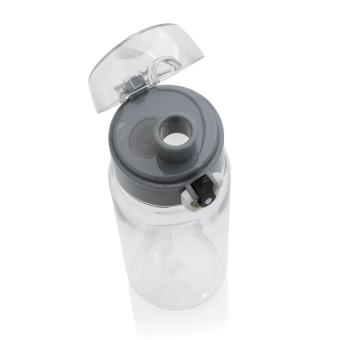 XD Collection Yide RCS Recycled PET leakproof lockable waterbottle 600ml Transparent