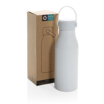 XD Collection Pluto RCS Certified recycled aluminium bottle 680ml White