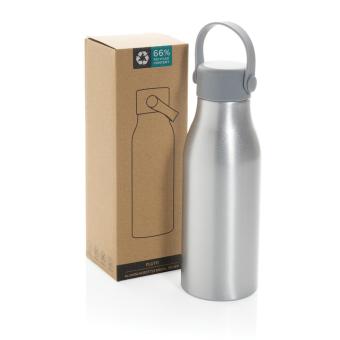 XD Collection Pluto RCS Certified recycled aluminium bottle 680ml Silver