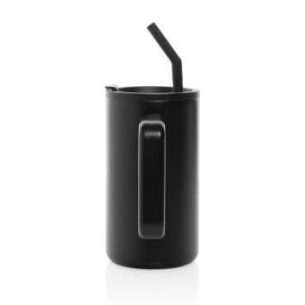 XD Collection Cube RCS certified recycled steel mug 800ml Black