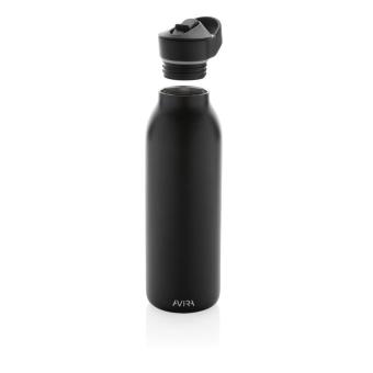 Avira Ara RCS Re-Steel Fliptop Wasserflasche 500ml Schwarz