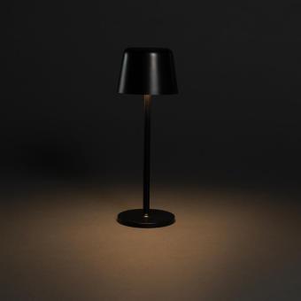 XD Collection Zenic RCS recycled plastic USB re-chargable table lamp Black