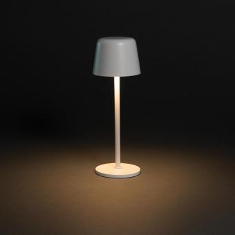 XD Collection Zenic RCS recycled plastic USB re-chargable table lamp White