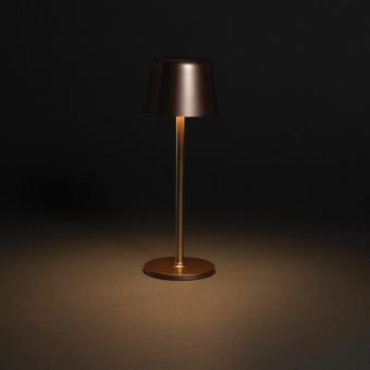 XD Collection Zenic RCS recycled plastic USB re-chargable table lamp Bronze