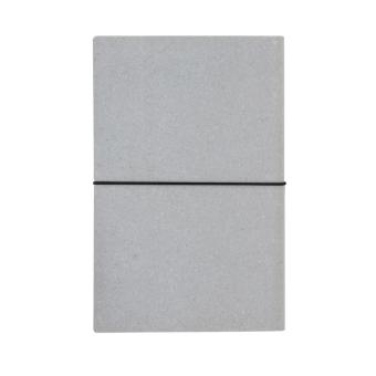 XD Collection A5 recycled leather notebook Light grey