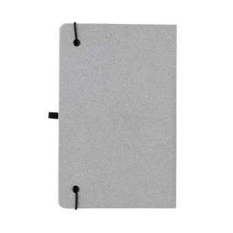 XD Collection Recycled leather hardcover notebook A5 Light grey