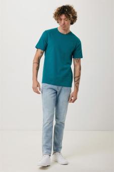 Iqoniq Brett recycled cotton t-shirt, Verdigris  | XS