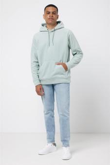 Iqoniq Trivor recycled polyester microfleece hoodie, iceberg green Iceberg green | XXS