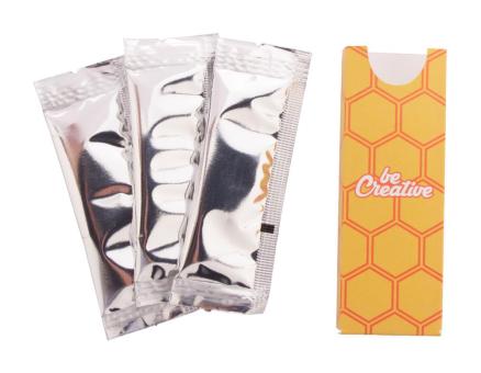 CreaBee Three custom honey packets, 3 pcs White