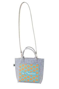 CreaFelt Cross custom RPET crossbody bag Convoy grey