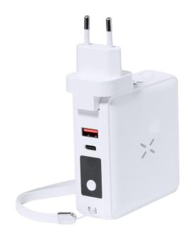 Joks travel adapter power bank White