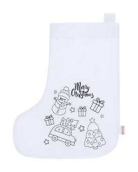 Mordy colouring Christmas stocking White