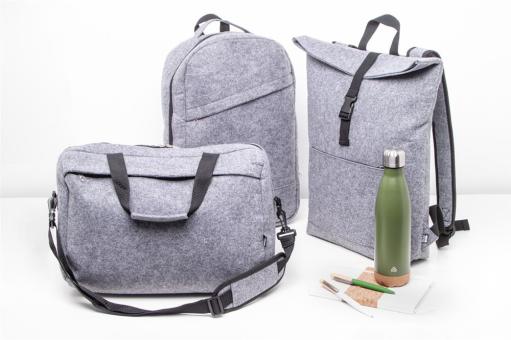 Refelt Back RPET felt backpack Convoy grey