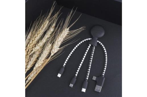 2067 | Xoopar Mr. Bio Wheat Eco-Friendly Cable Schwarz