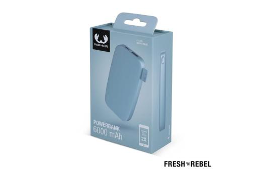 2PB6100 | Fresh 'n Rebel Powerbank 6.000mAh USB-C Blau