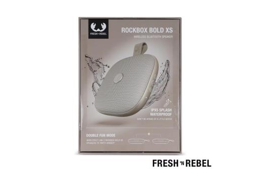 1RB5100 | Fresh 'n Rebel Rockbox Bold Xs splashproof TWS speaker 4W Beige