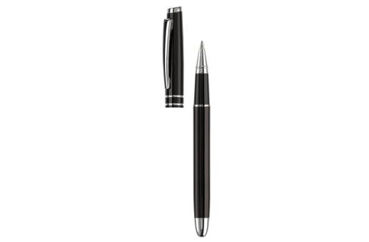 Aluminium Rollerball mit 2 Ringen Schwarz