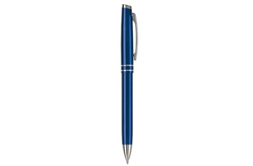 Pen set 2 stripes barrel metal Dark blue