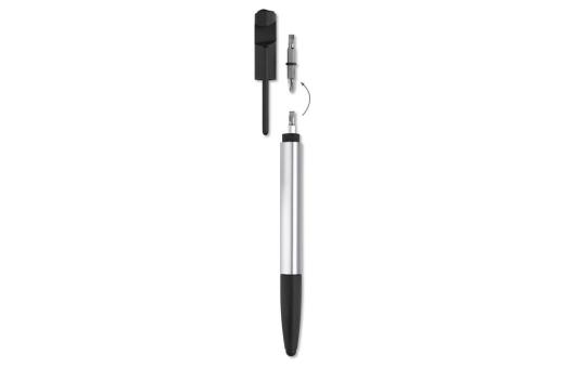 Metal tool pen Silver