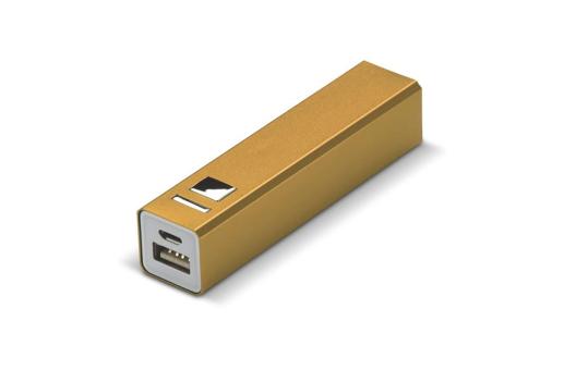 Powerbank aluminum 2.200mAh Gold