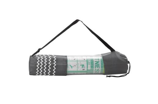 Fitness-yoga mat with carrier Light green