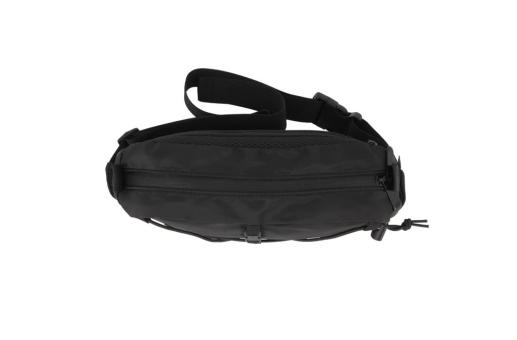 Crossbody bag R-PET with drawcord Black