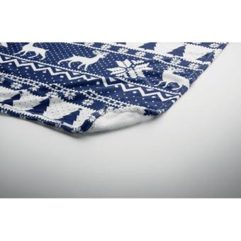 TOSTI RPET fleece blanket 190 gr/m² Aztec blue