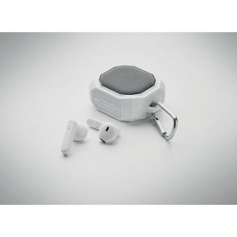 ARONOS TWS earbuds with solar charger White