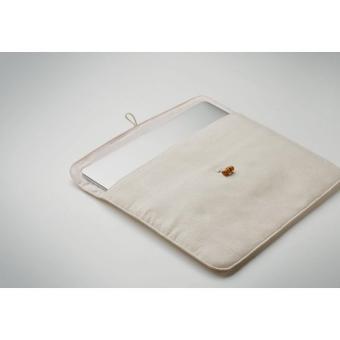 COTIN Laptoptasche Baumwolle Beige