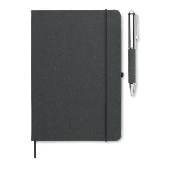 ELEGANOTE Set mit Notizbuch Schwarz