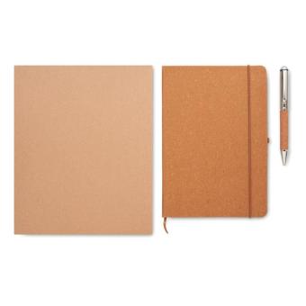 ELEGANOTE Recycled leather notebook set Fawn