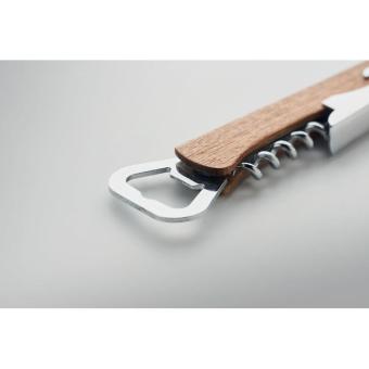 WOOL 3 in 1 bamboo bottle opener Timber