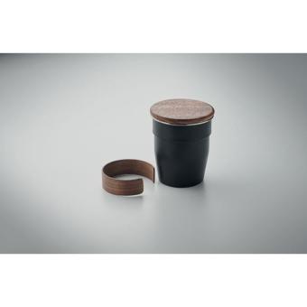 WALNUT Einwandiger Becher 350 ml Schwarz