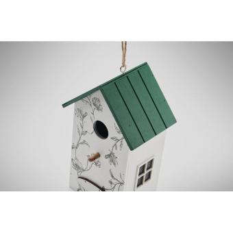 GREENJAY Bird house in plywood White