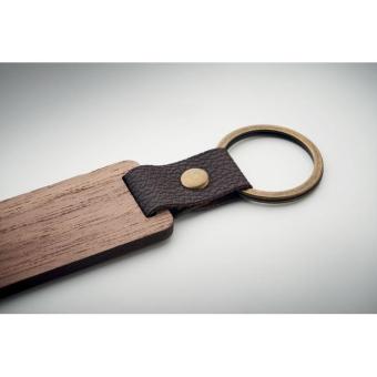 NAWKEY Key ring in walnut and PU Timber