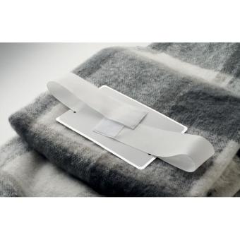 QUET Chequered mohair blanket Convoy grey