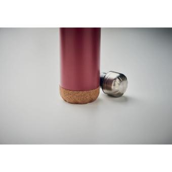 ASPEN CORK Double wall bottle 500 ml Burgundy