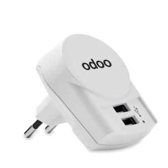 EURO USB CHARGER 2XA Skross Euro USB Charger (2xA) 12W White